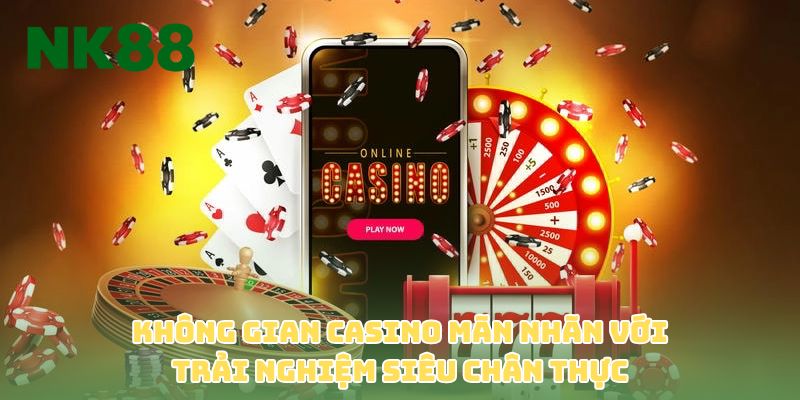 Không gian casino mãn nhãn với trải nghiệm siêu chân thực